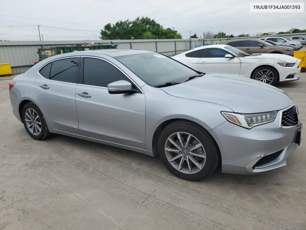 2018 Acura Tlx VIN: 19UUB1F34JA001393 Lot: 51391695
