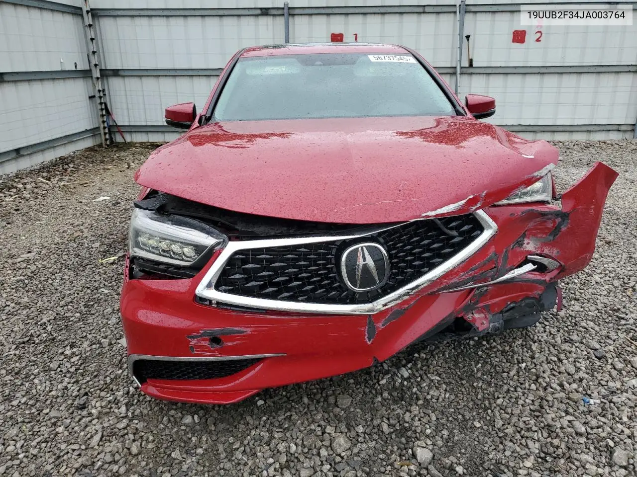 2018 Acura Tlx VIN: 19UUB2F34JA003764 Lot: 56737545