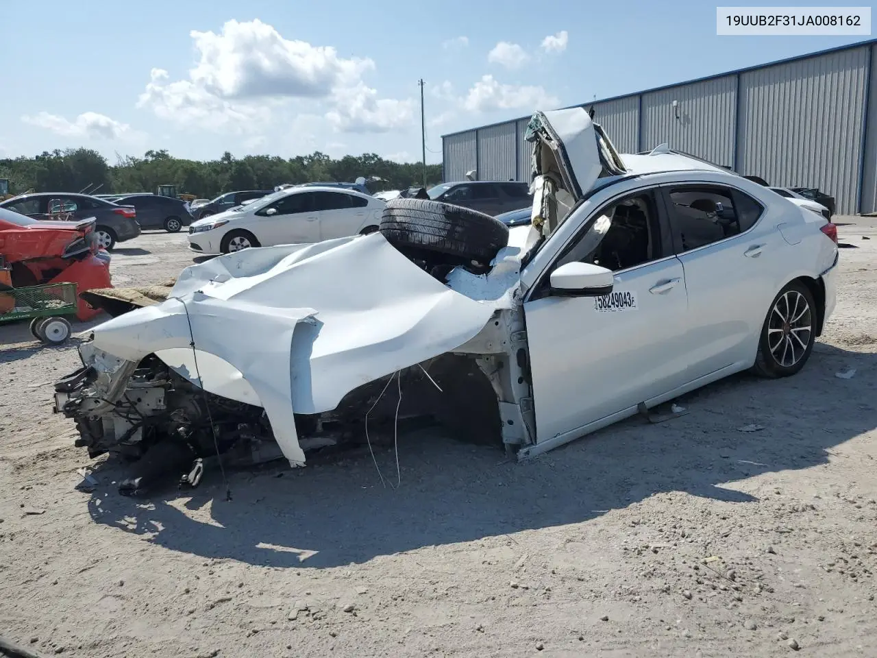 2018 Acura Tlx VIN: 19UUB2F31JA008162 Lot: 58249043