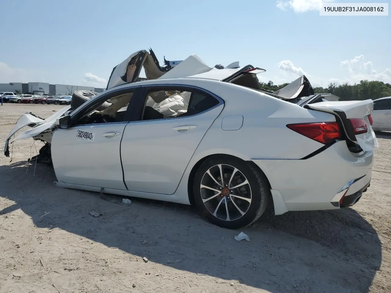 2018 Acura Tlx VIN: 19UUB2F31JA008162 Lot: 58249043
