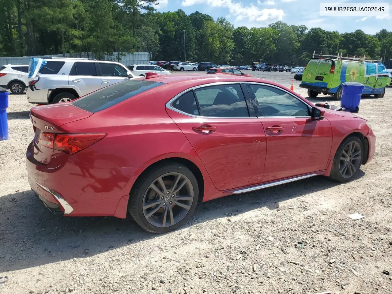 2018 Acura Tlx Tech VIN: 19UUB2F58JA002649 Lot: 59472485