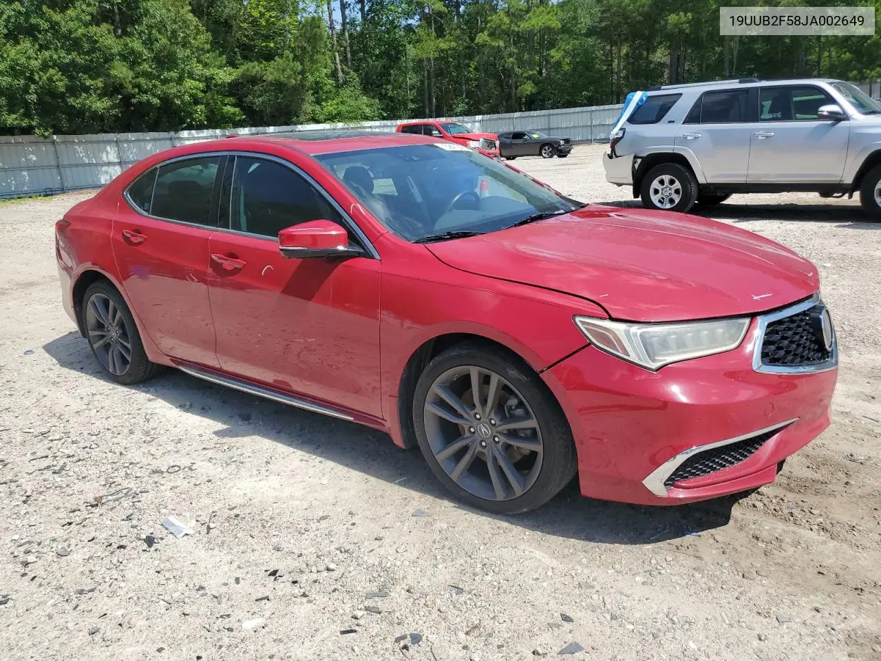 2018 Acura Tlx Tech VIN: 19UUB2F58JA002649 Lot: 59472485