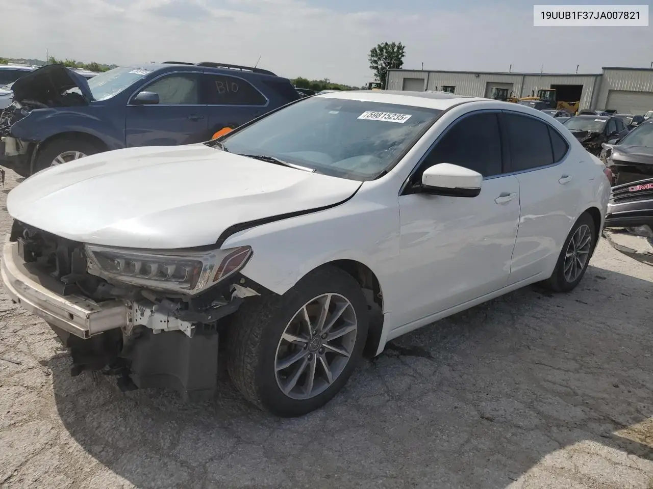 2018 Acura Tlx VIN: 19UUB1F37JA007821 Lot: 59815235