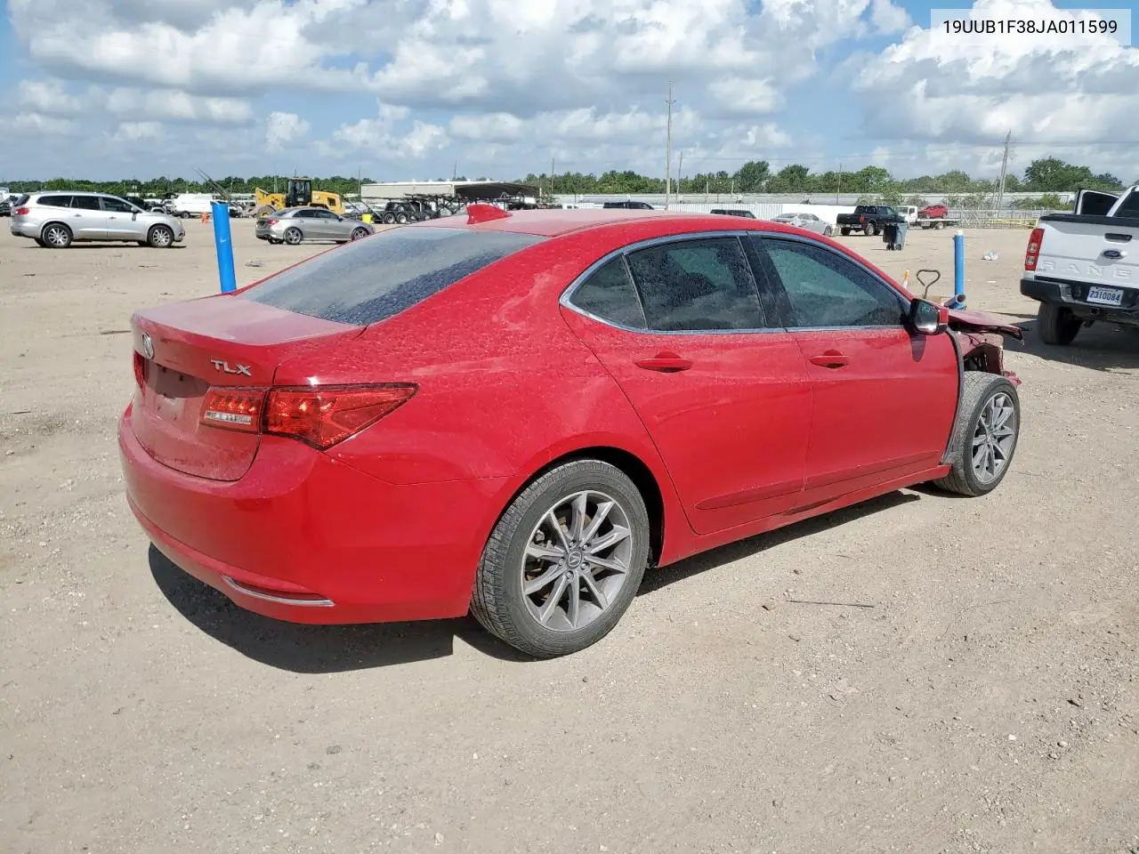2018 Acura Tlx VIN: 19UUB1F38JA011599 Lot: 61077215
