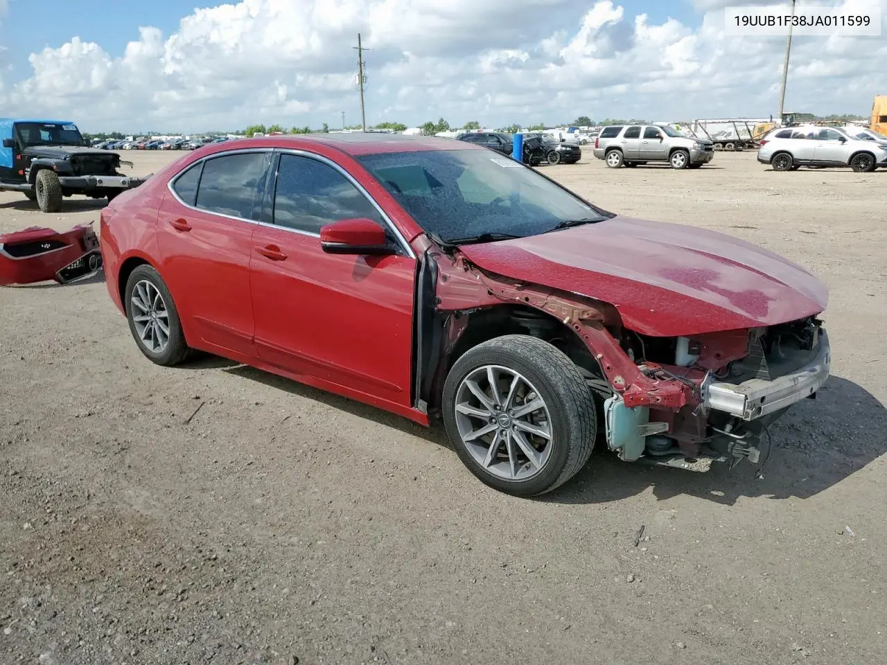 2018 Acura Tlx VIN: 19UUB1F38JA011599 Lot: 61077215