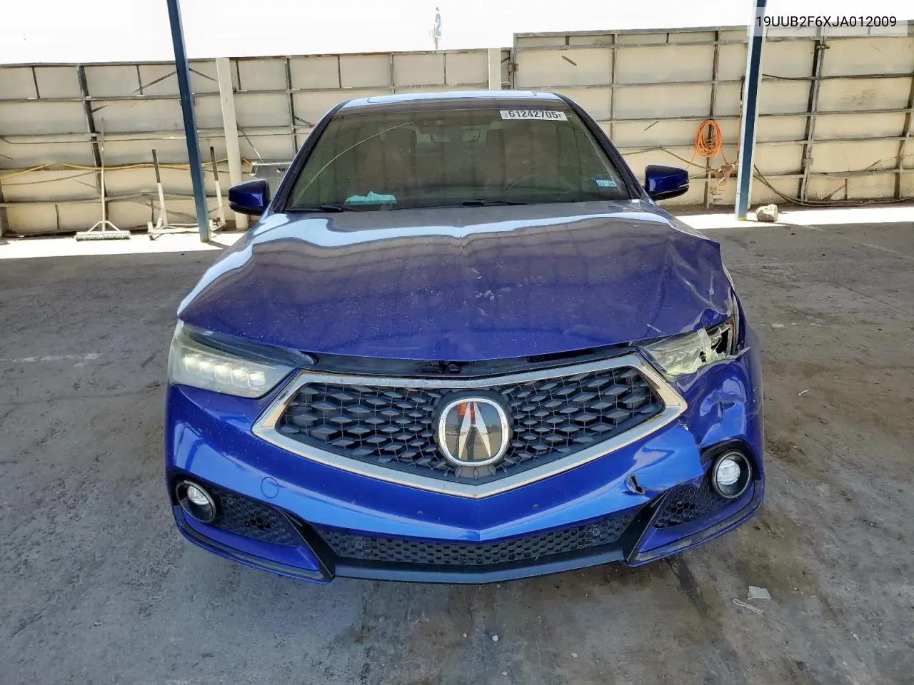 2018 Acura Tlx Tech+A VIN: 19UUB2F6XJA012009 Lot: 61242705
