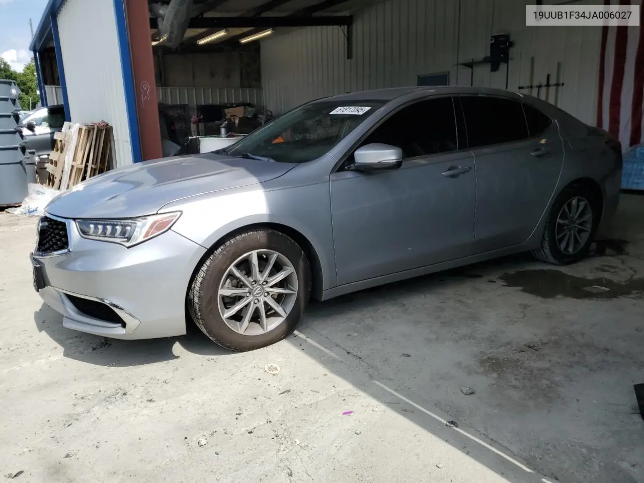 2018 Acura Tlx VIN: 19UUB1F34JA006027 Lot: 61817095