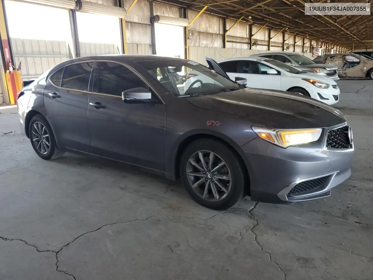 2018 Acura Tlx VIN: 19UUB1F34JA007355 Lot: 62022175