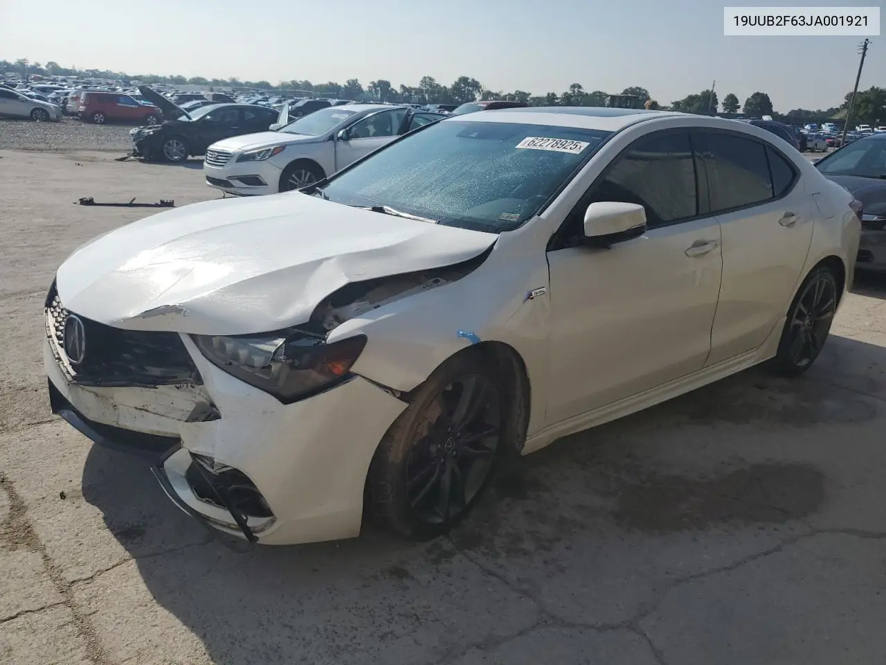 2018 Acura Tlx Tech+A VIN: 19UUB2F63JA001921 Lot: 62278925