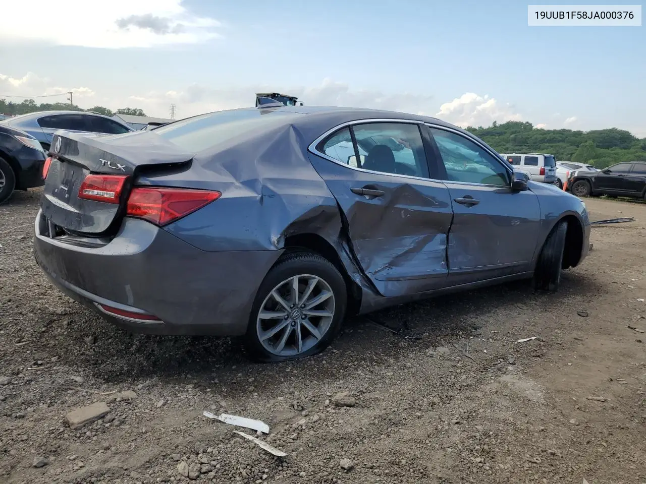 2018 Acura Tlx Tech VIN: 19UUB1F58JA000376 Lot: 62530795