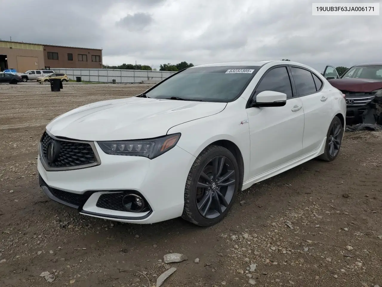 2018 Acura Tlx Tech+A VIN: 19UUB3F63JA006171 Lot: 63232305