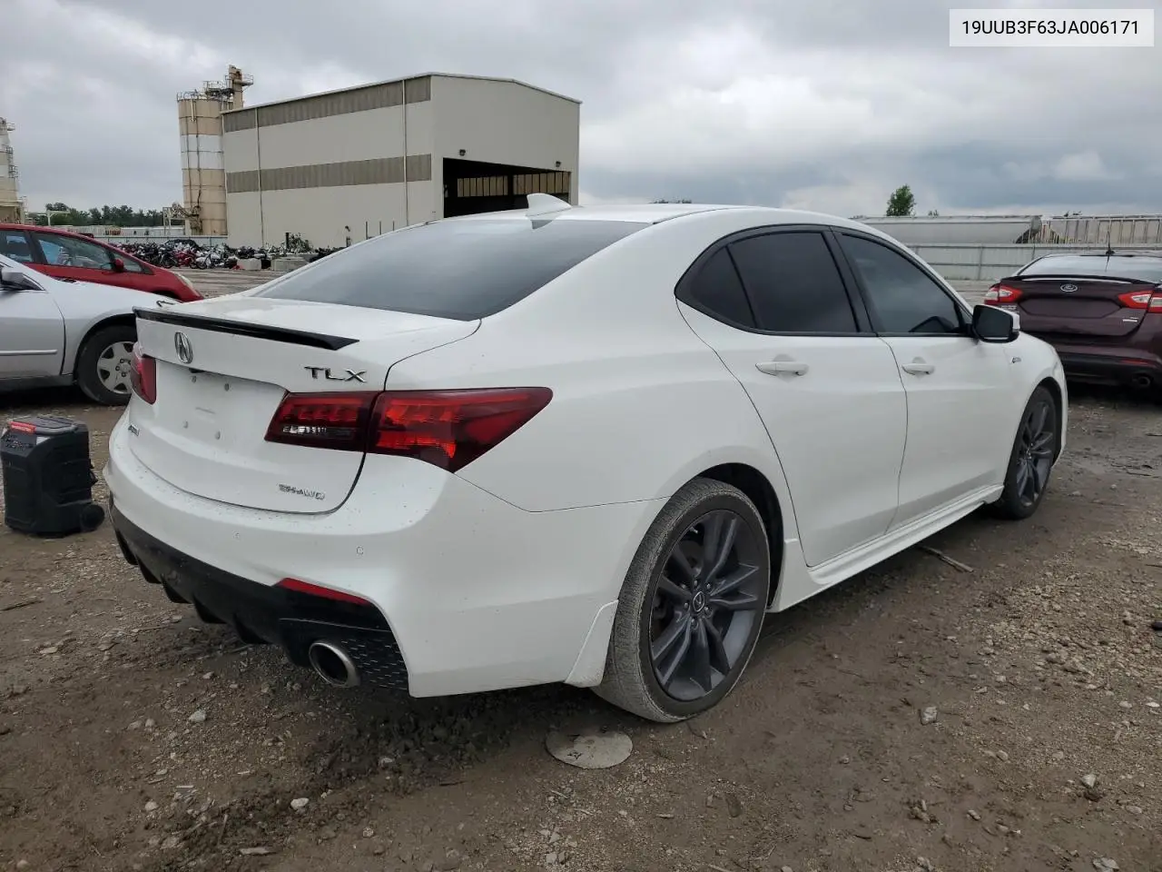 2018 Acura Tlx Tech+A VIN: 19UUB3F63JA006171 Lot: 63232305