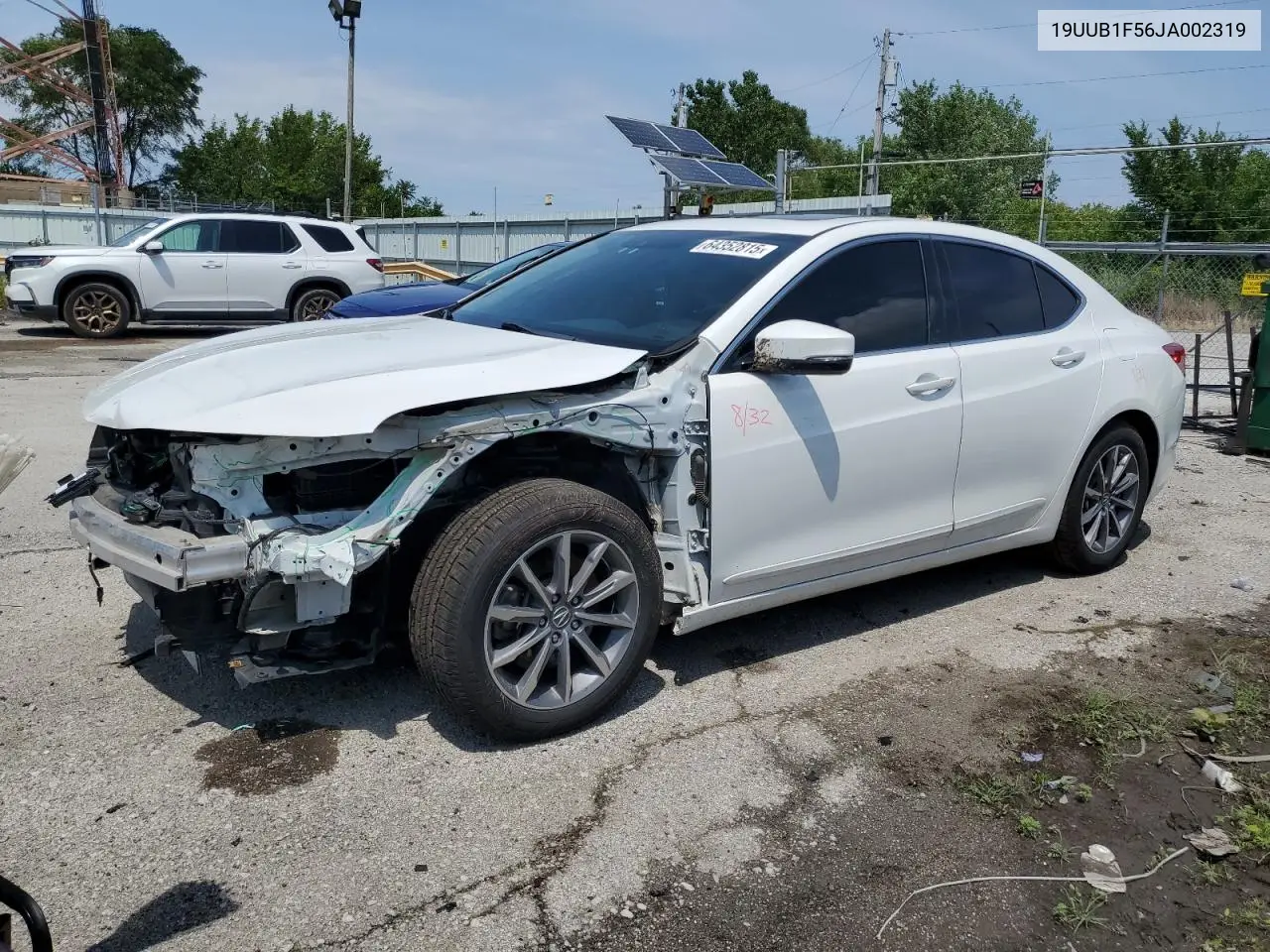 2018 Acura Tlx Tech VIN: 19UUB1F56JA002319 Lot: 64352815