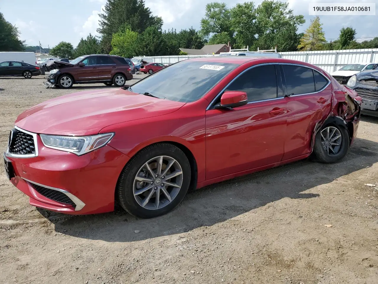 2018 Acura Tlx Tech VIN: 19UUB1F58JA010681 Lot: 65137565