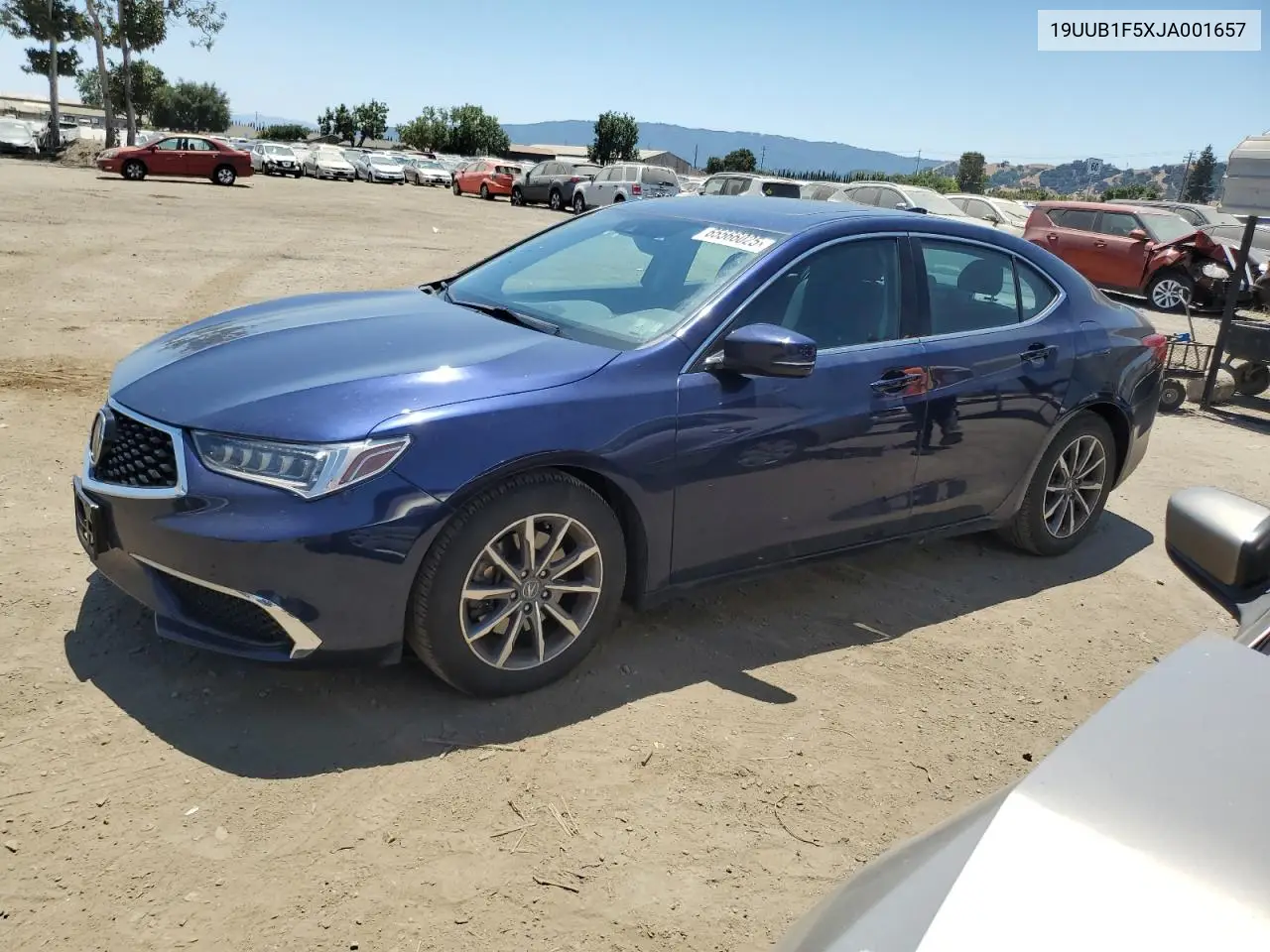 2018 Acura Tlx Tech VIN: 19UUB1F5XJA001657 Lot: 65566025