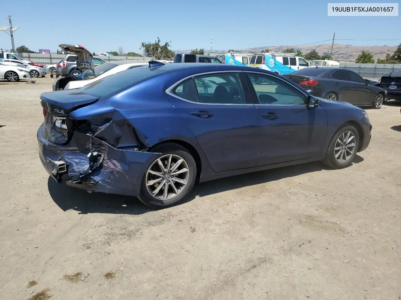 2018 Acura Tlx Tech VIN: 19UUB1F5XJA001657 Lot: 65566025