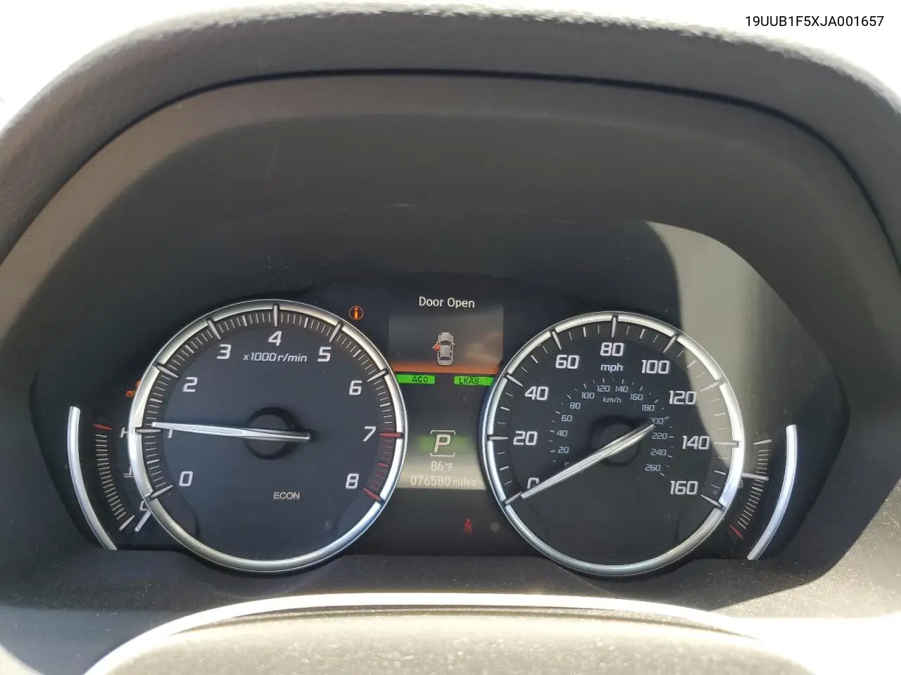 2018 Acura Tlx Tech VIN: 19UUB1F5XJA001657 Lot: 65566025