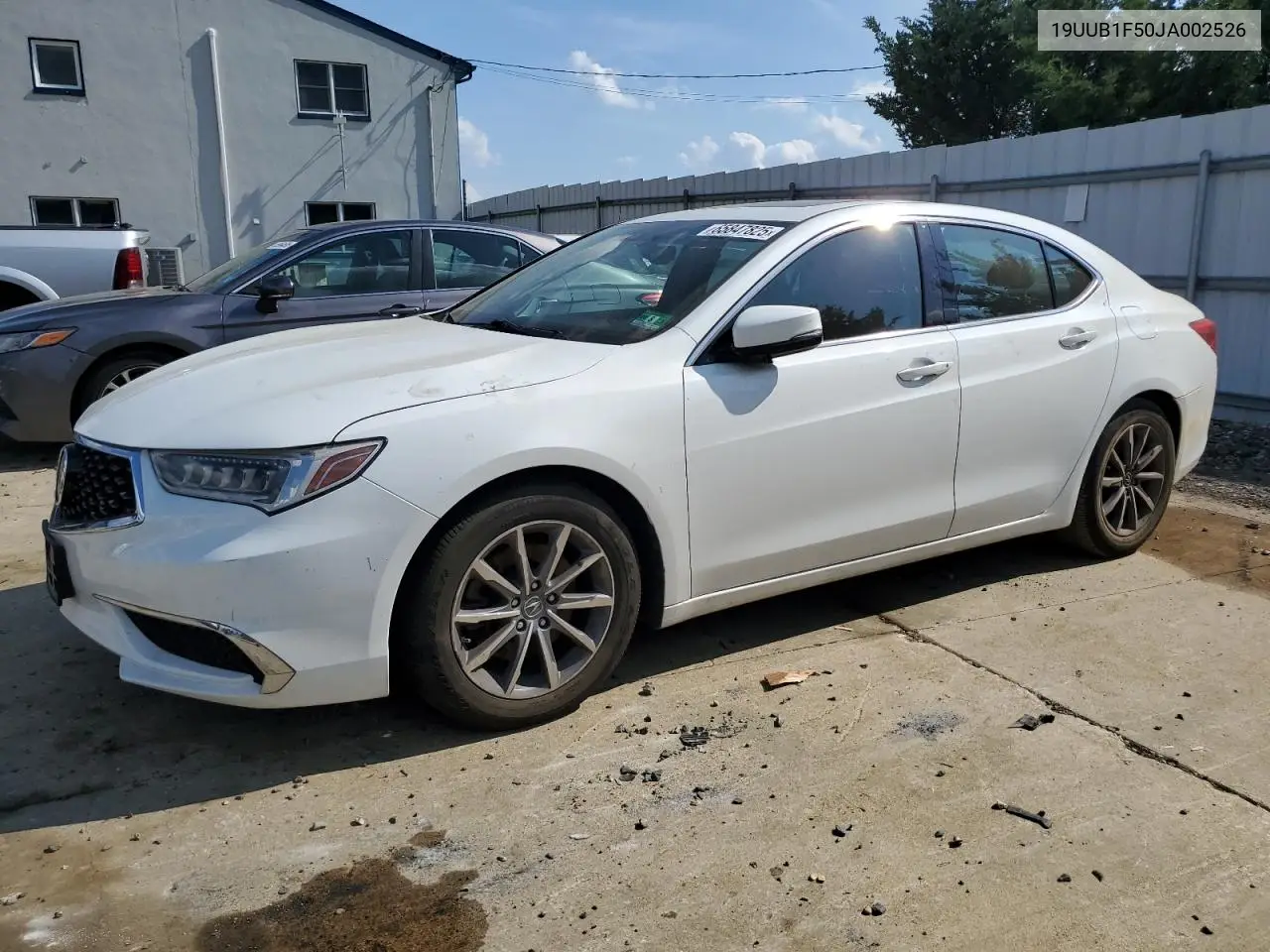 2018 Acura Tlx Tech VIN: 19UUB1F50JA002526 Lot: 65847825