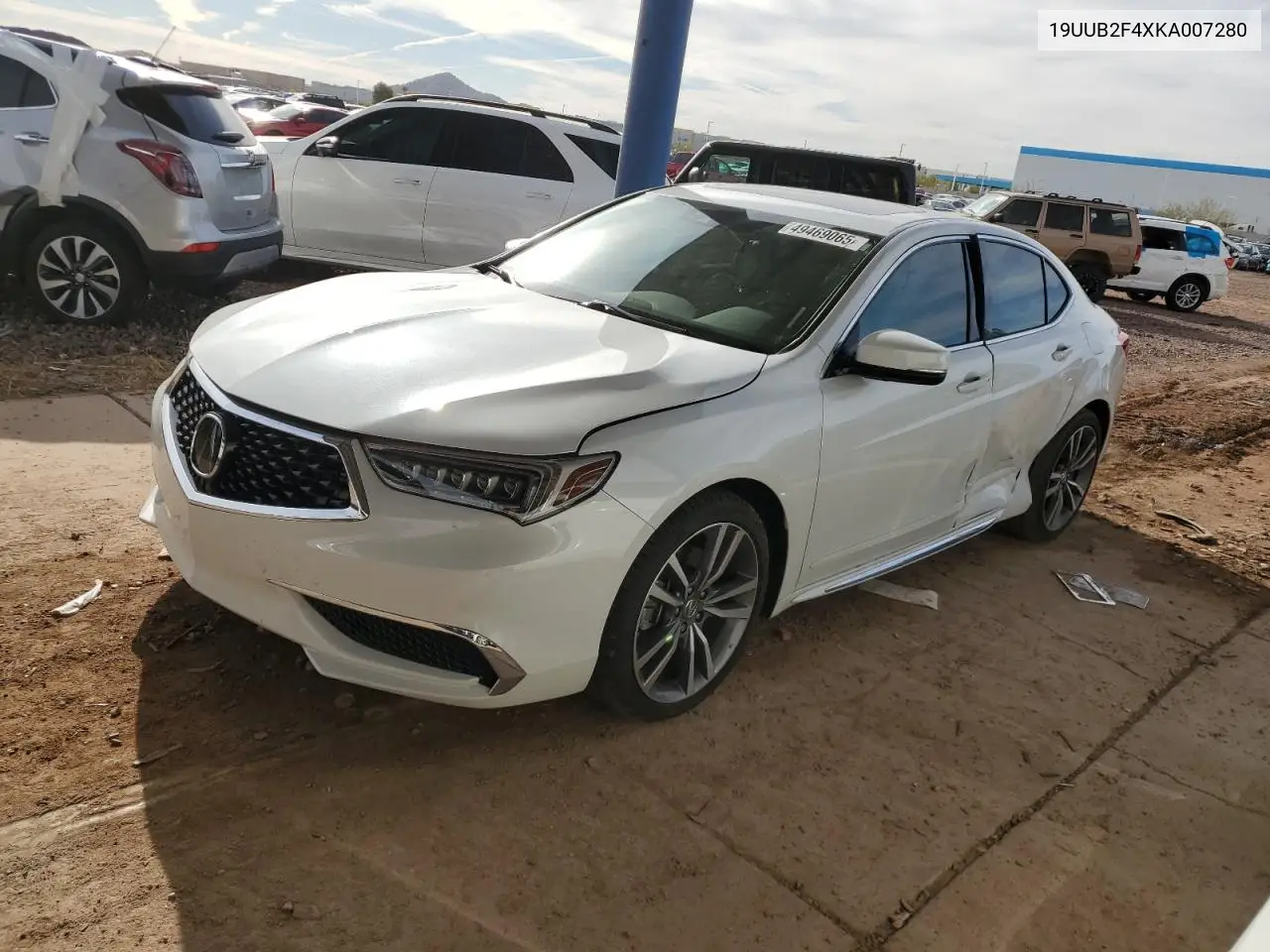 2019 Acura Tlx Technology VIN: 19UUB2F4XKA007280 Lot: 49469065