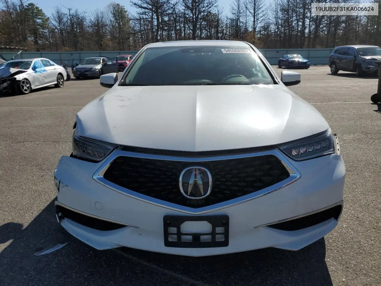 2019 Acura Tlx VIN: 19UUB2F31KA006624 Lot: 54650295
