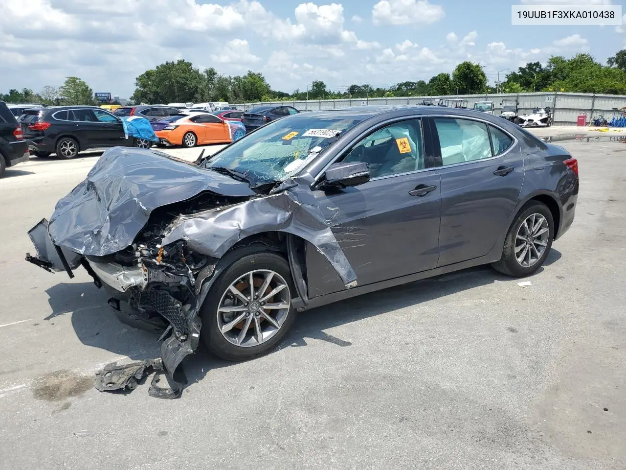 2019 Acura Tlx VIN: 19UUB1F3XKA010438 Lot: 56319025