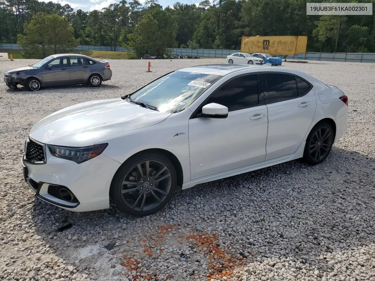 2019 Acura Tlx Technology VIN: 19UUB3F61KA002301 Lot: 56480095