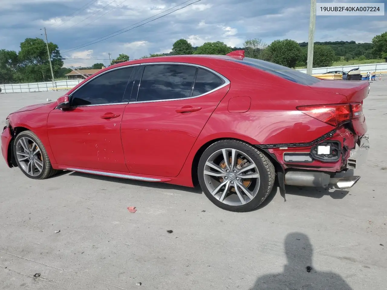 2019 Acura Tlx Technology VIN: 19UUB2F40KA007224 Lot: 57072315