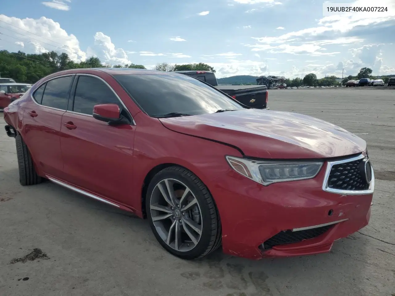 2019 Acura Tlx Technology VIN: 19UUB2F40KA007224 Lot: 57072315
