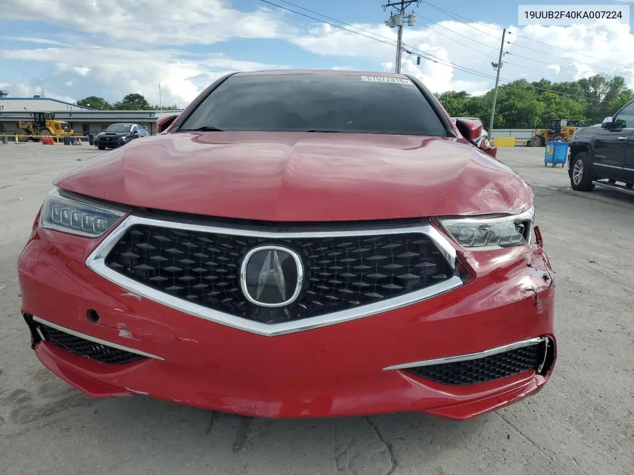 2019 Acura Tlx Technology VIN: 19UUB2F40KA007224 Lot: 57072315