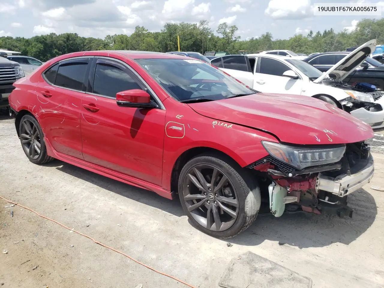 2019 Acura Tlx Technology VIN: 19UUB1F67KA005675 Lot: 60523125