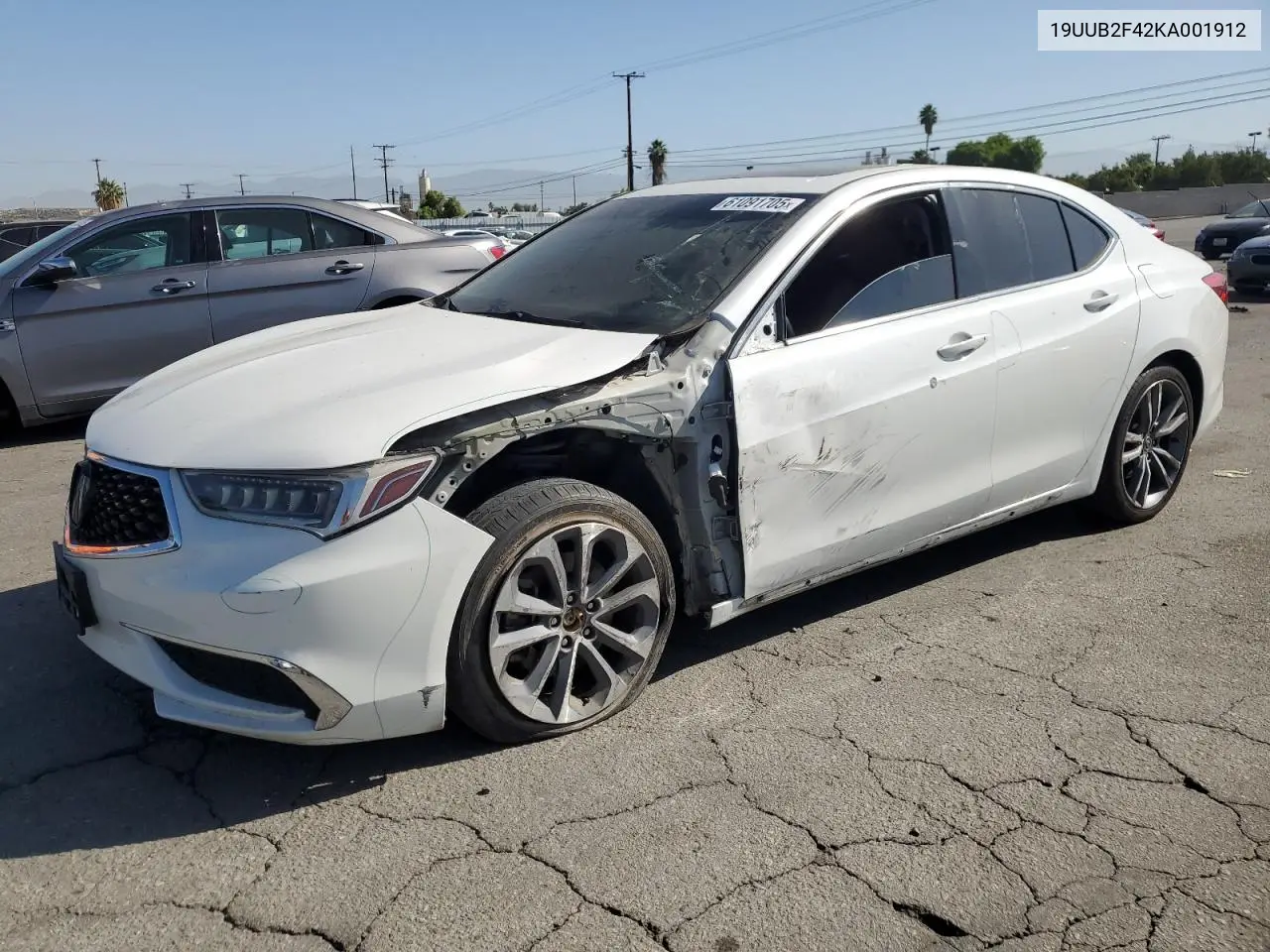 2019 Acura Tlx Technology VIN: 19UUB2F42KA001912 Lot: 61091705