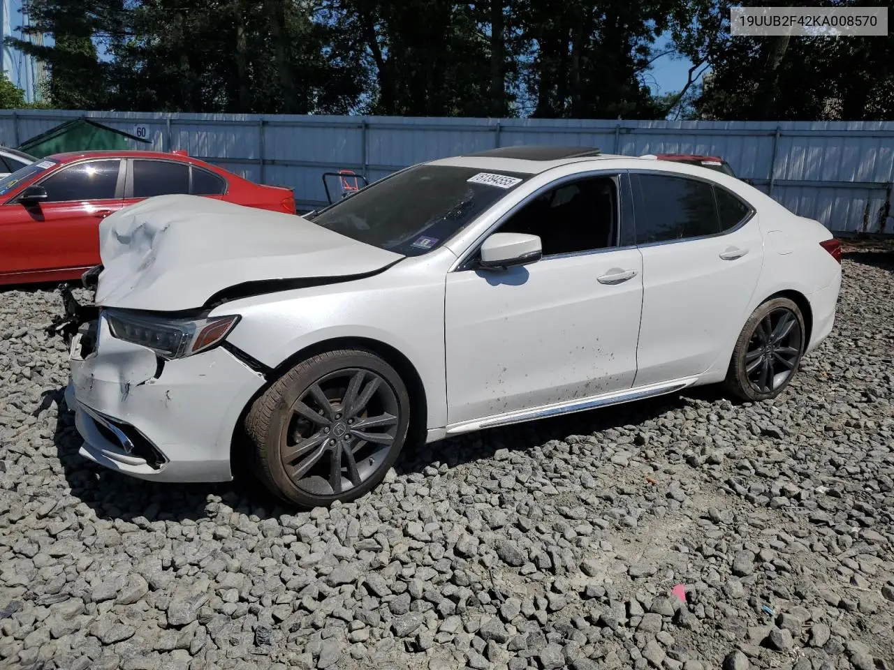 2019 Acura Tlx Technology VIN: 19UUB2F42KA008570 Lot: 61394555