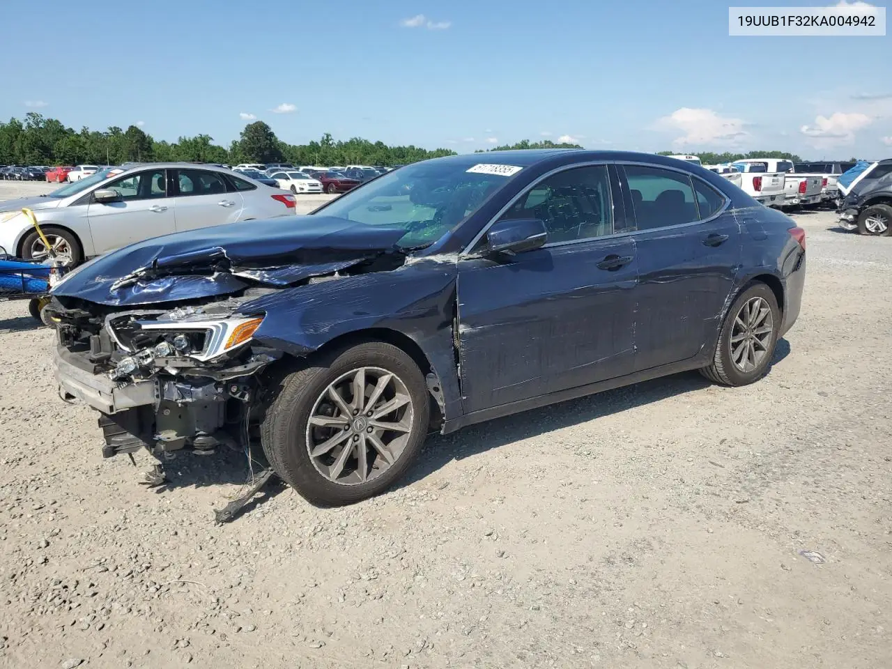 2019 Acura Tlx VIN: 19UUB1F32KA004942 Lot: 61718355