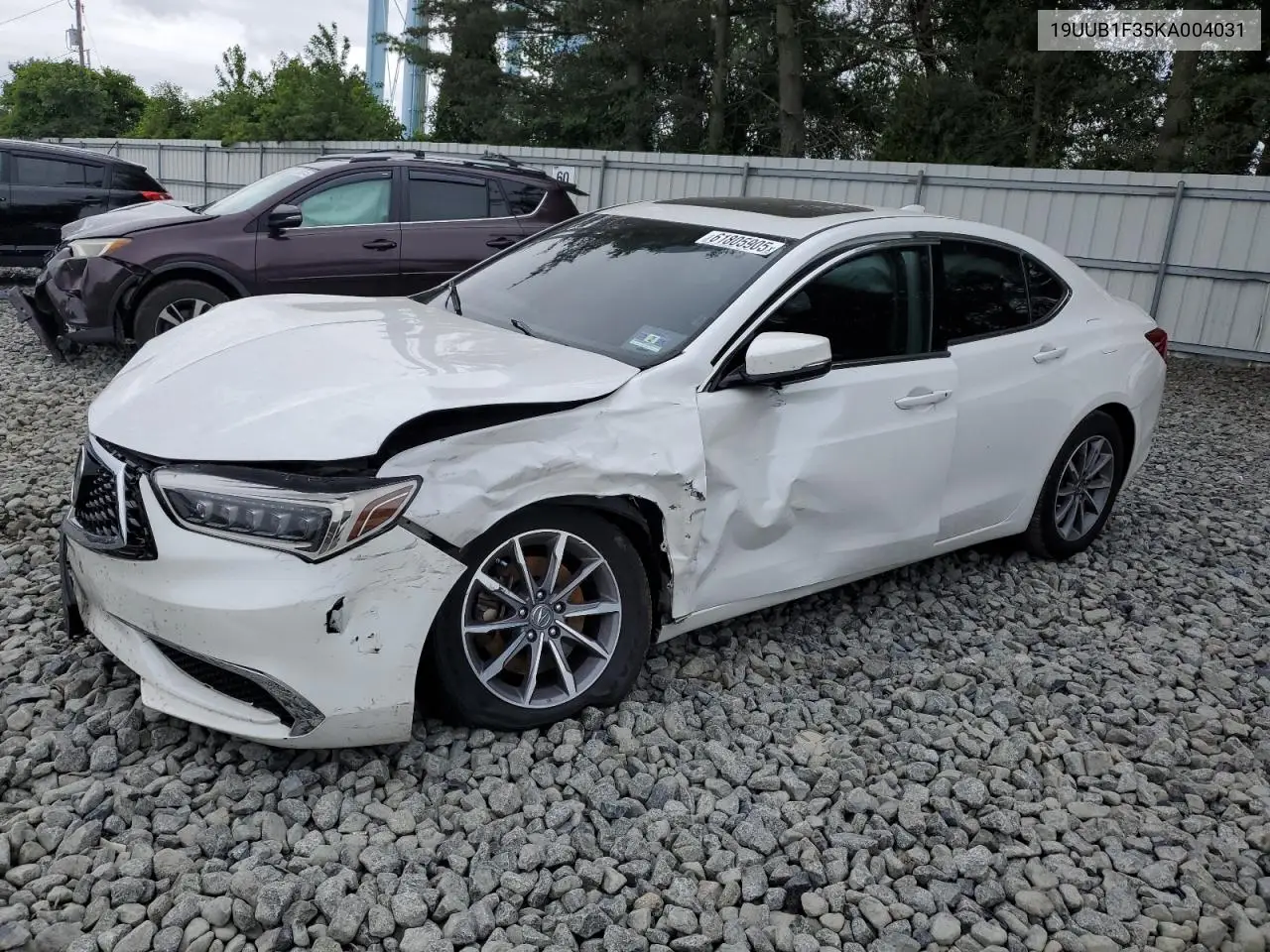 2019 Acura Tlx VIN: 19UUB1F35KA004031 Lot: 61805905