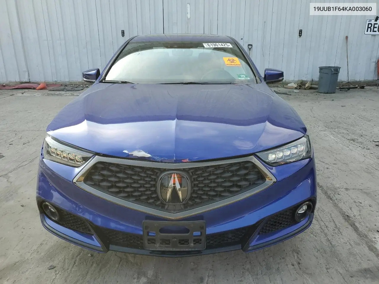 2019 Acura Tlx Technology VIN: 19UUB1F64KA003060 Lot: 61961425