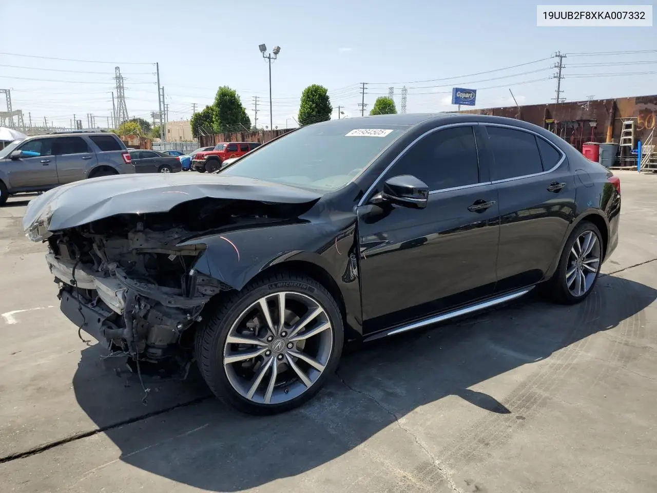 2019 Acura Tlx Advance VIN: 19UUB2F8XKA007332 Lot: 61984505