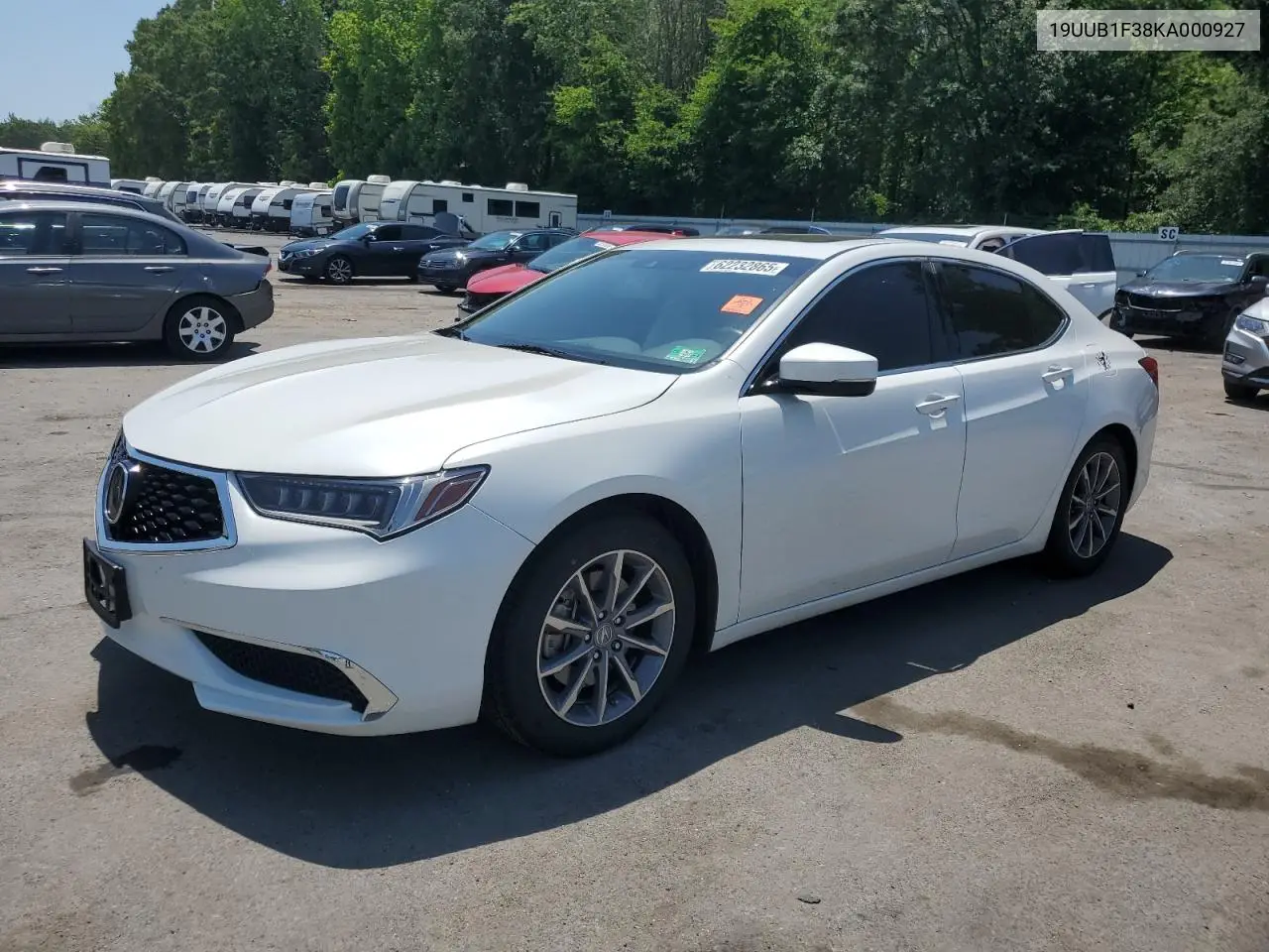 2019 Acura Tlx VIN: 19UUB1F38KA000927 Lot: 62232865