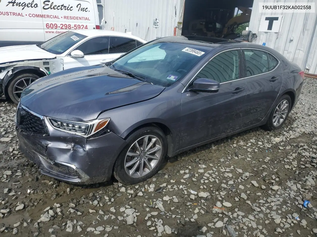 2019 Acura Tlx VIN: 19UUB1F32KA002558 Lot: 62399465