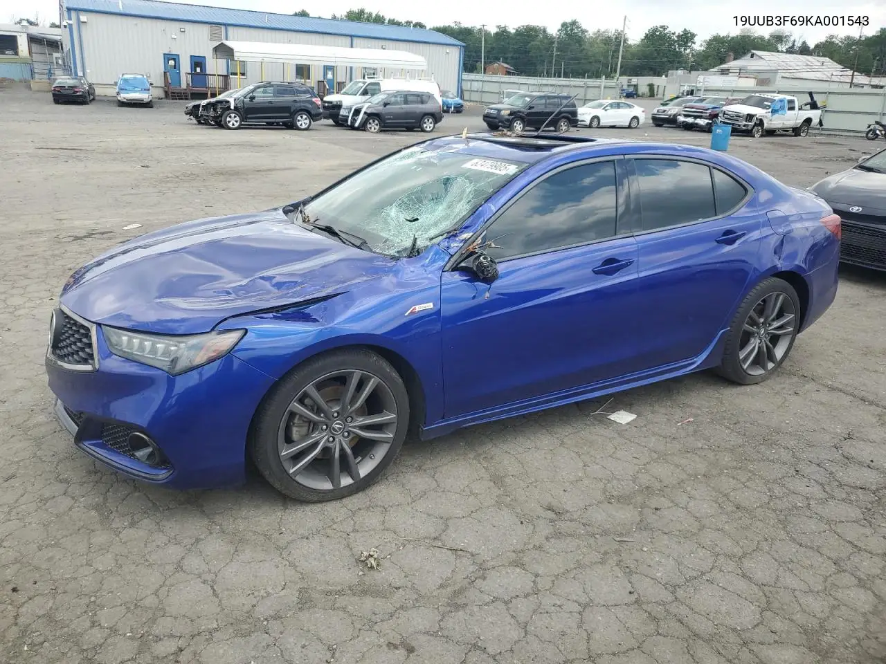 2019 Acura Tlx Technology VIN: 19UUB3F69KA001543 Lot: 62479905