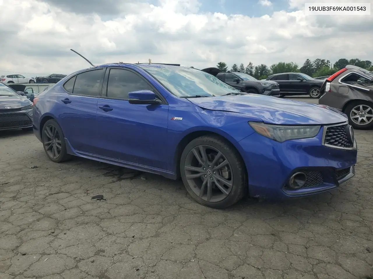 2019 Acura Tlx Technology VIN: 19UUB3F69KA001543 Lot: 62479905