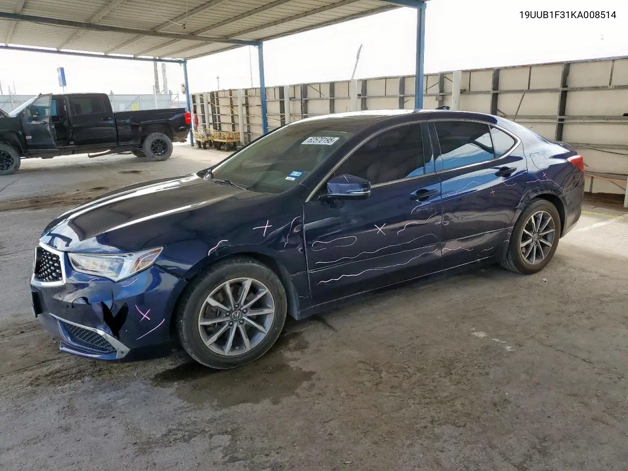 2019 Acura Tlx VIN: 19UUB1F31KA008514 Lot: 62570195