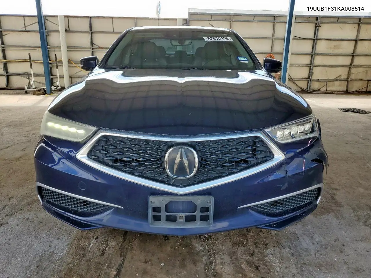 2019 Acura Tlx VIN: 19UUB1F31KA008514 Lot: 62570195