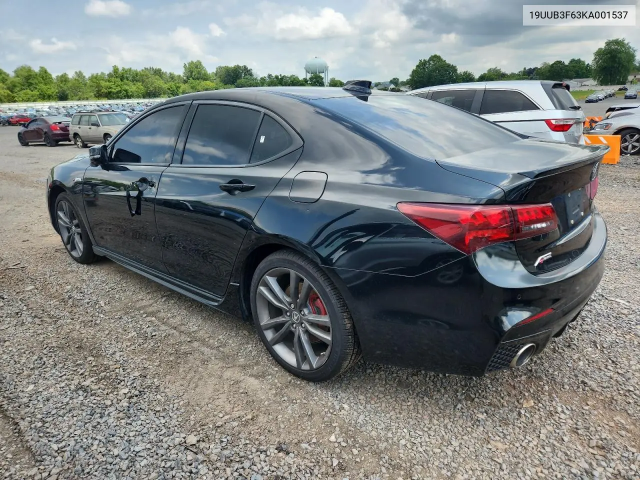 2019 Acura Tlx Technology VIN: 19UUB3F63KA001537 Lot: 62737135