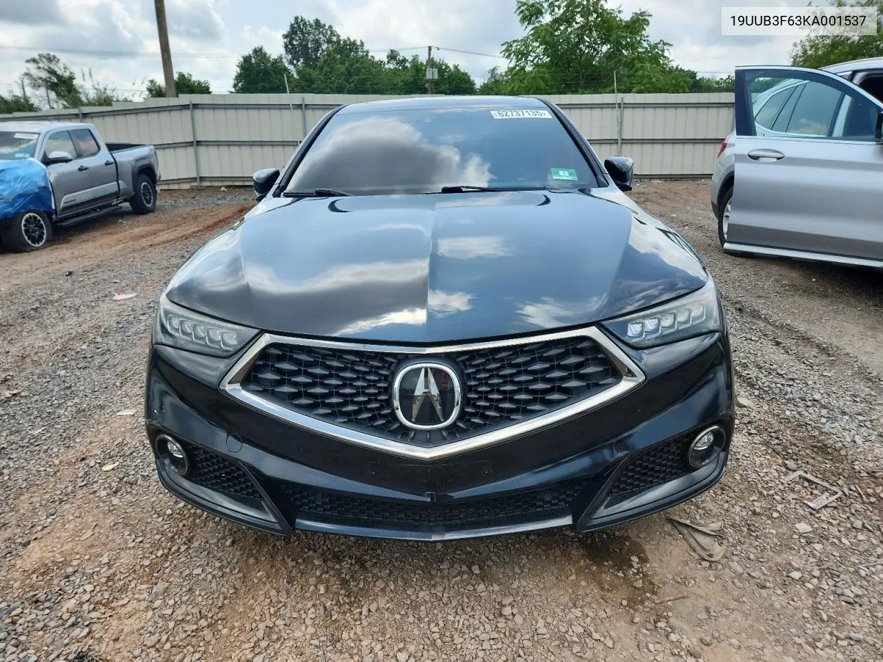2019 Acura Tlx Technology VIN: 19UUB3F63KA001537 Lot: 62737135