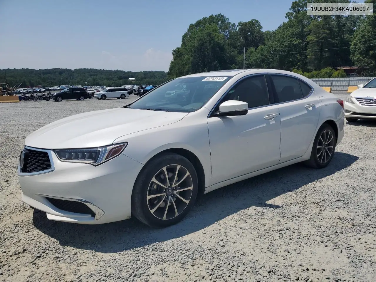 2019 Acura Tlx VIN: 19UUB2F34KA006097 Lot: 62745115