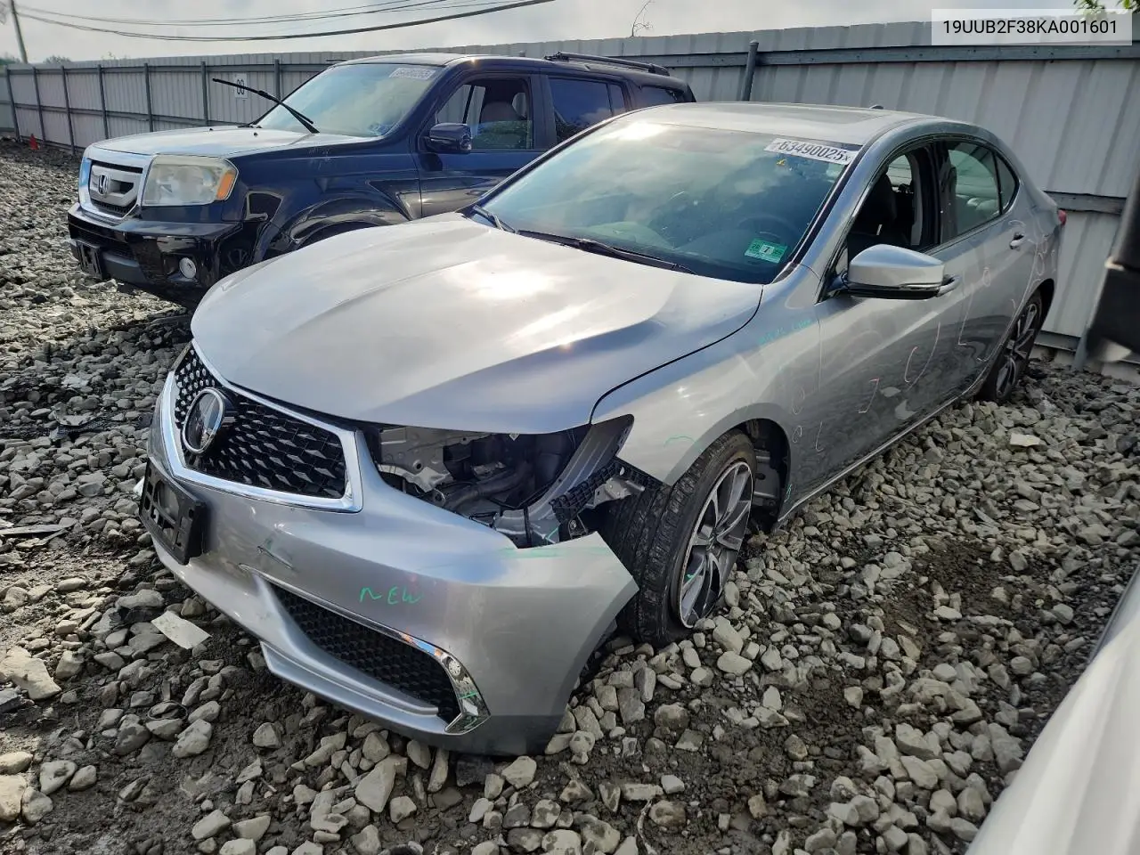 2019 Acura Tlx VIN: 19UUB2F38KA001601 Lot: 63490025