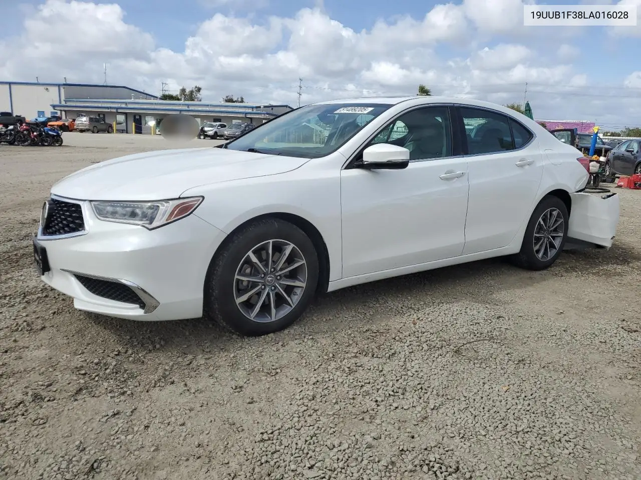 2020 Acura Tlx VIN: 19UUB1F38LA016028 Lot: 51489205