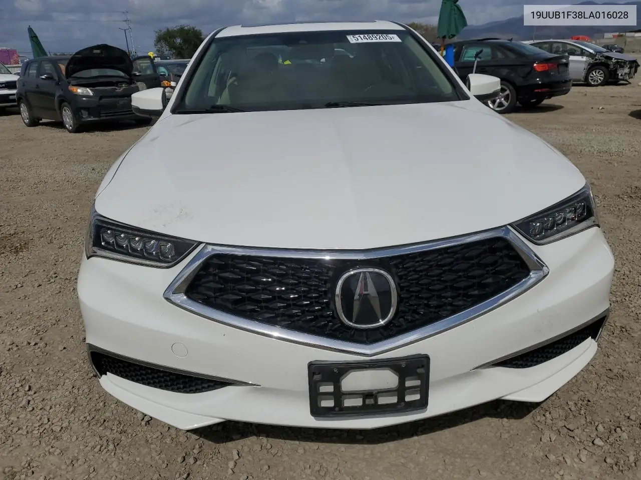 2020 Acura Tlx VIN: 19UUB1F38LA016028 Lot: 51489205