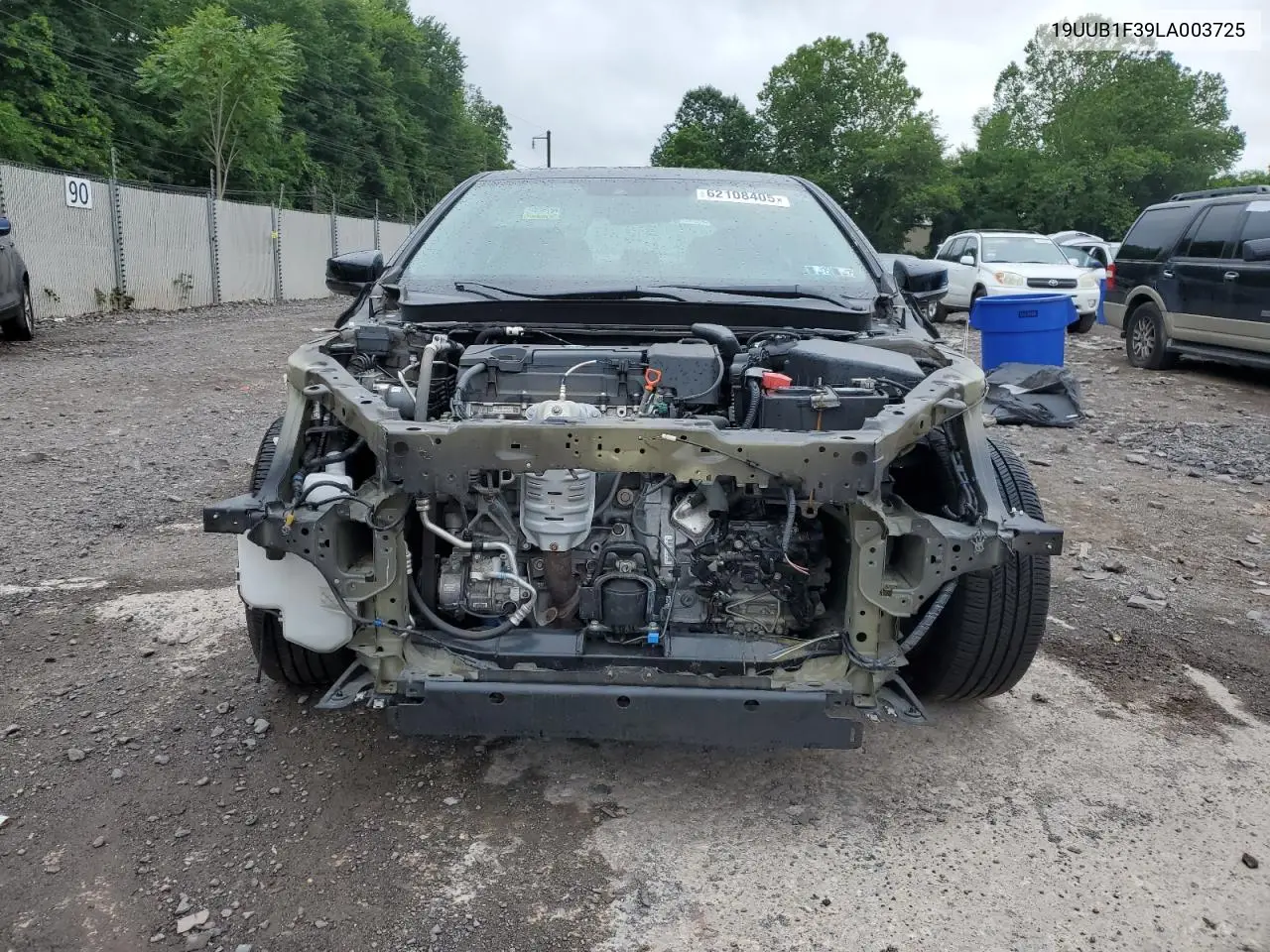 2020 Acura Tlx VIN: 19UUB1F39LA003725 Lot: 62108405