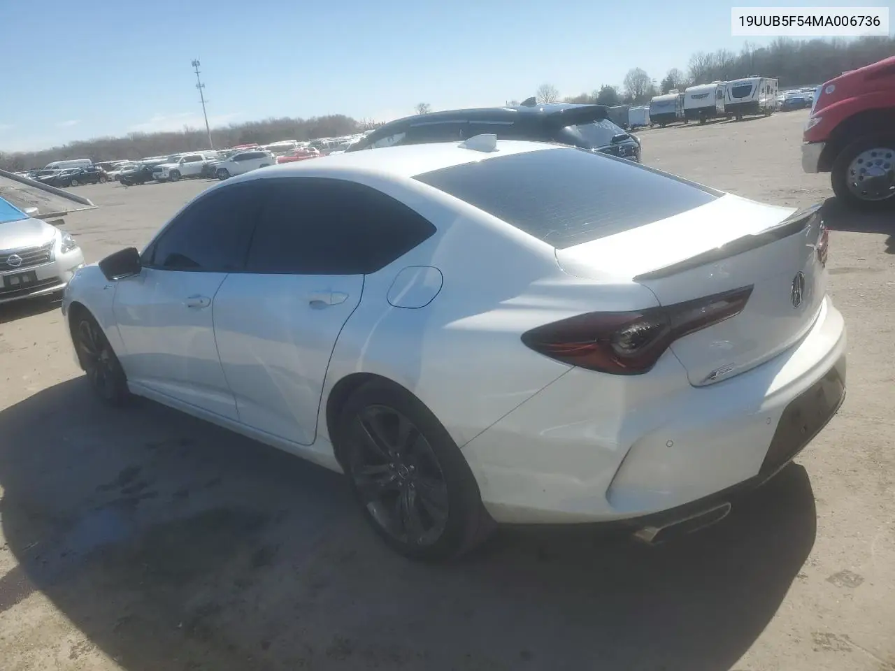 2021 Acura Tlx Tech A VIN: 19UUB5F54MA006736 Lot: 44530385